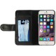 Crazy Horse Texture Pung Style Læder Etui med Kort Holder til iPhone 6 (Sort)