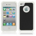 Apple iPhone 4S 4 Shock Proof Silikone og Plastik Cover Hvid
