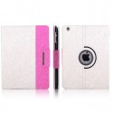 Apple iPad 2 iPad 3 iPad 4 360 Graders Roterende Case Hvid plus Pink