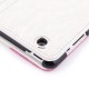 iPad 2 / 3 (New iPad) Med 360 Graders Roterende Case (Hvid+Pink)