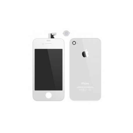 iPhone 4 LCD Assembly med Housing and Home Button - Hvid