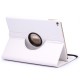 iPad Air 2 Læder Cover Med 360 Graders Roterende Case - Hvid