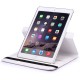 iPad Air 2 Læder Cover Med 360 Graders Roterende Case - Hvid