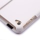 iPad Air 2 Læder Cover Med 360 Graders Roterende Case - Hvid