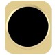 Replacement Golden Ring Aluminum Home Button for iPhone 5 (Hvid)