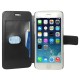 Voltage Horizontal Flip Læder Etui med Kort beholder og Holder til iPhone 6 (Hvid)