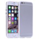 Gennemsigtig Plastik + TPU Bumper til iPhone 6 (Hvid)