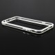 Gennemsigtig Plastik + TPU Bumper til iPhone 6 (Hvid)