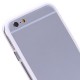 Gennemsigtig Plastik + TPU Bumper til iPhone 6 (Hvid)