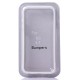 Gennemsigtig Plastik + TPU Bumper til iPhone 6 (Hvid)