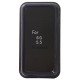 Gennemsigtig Plastik + TPU Bumper til iPhone 6 Plus (Sort)