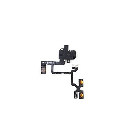 Earphone Audio Jack Flex Cable til iPhone 4  (Hvid)