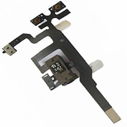 Earphone Jack Flex Cable til iPhone 4S (Sort)