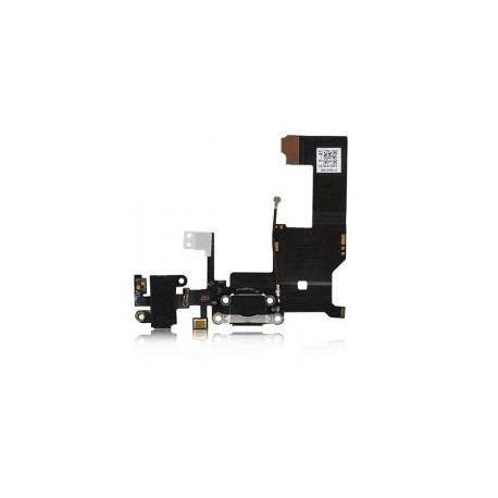 Charge Connector with Headphone Jack til iPhone 5  (Hvid)    