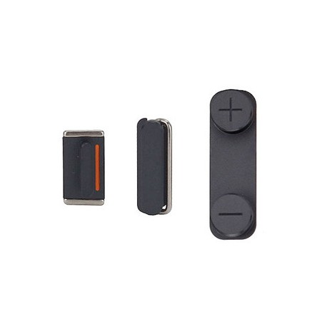 Side Buttons til iPhone 5 (Sort)