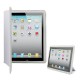 Læder Cover med Ultra Tynd Smart Cover til iPad 4 / 3 / 2 - Grå
