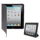 Læder Cover med Ultra Tynd Smart Cover til iPad 4 / 3 / 2 - Sort