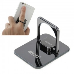 Universal 360 Degree Rotatation Encrusted Metal Glass Ring Holder / Car Hanging Ring til Smart Phones og Tablets