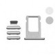 Sim card try + Side button full set til iPhone 6 (Grå)
