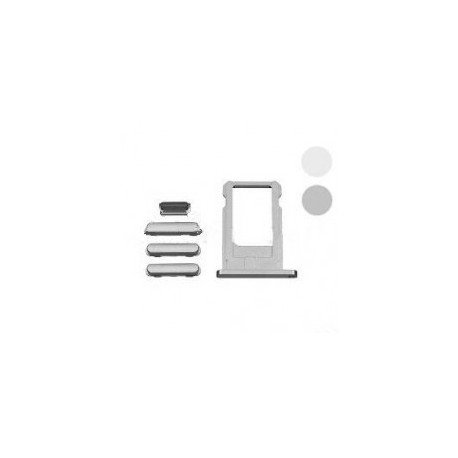 Sim card try + Side button full set til iPhone 6 (Grå)