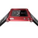 Urrem med Aluminum Cover til iPod Nano 6 Rød