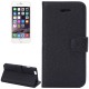 iPhone 6 Plus / 6S Plus Læder Etui med Lommer til Kreditkort (Sort)