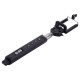 Selfie Stick Monopod / Bluetooth / Extendable Håndholdt, L: 110 cm (Sort)