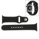 Apple Watch / 42 mm - Sport Gummi Urrem med "Pin-and-tuck" Lukning (Sort)