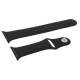 Apple Watch / 42 mm - Sport Gummi Urrem med "Pin-and-tuck" Lukning (Sort)
