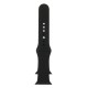 Apple Watch / 42 mm - Sport Gummi Urrem med "Pin-and-tuck" Lukning (Sort)