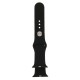 Apple Watch / 42 mm - Sport Gummi Urrem med "Pin-and-tuck" Lukning (Sort)
