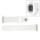Apple Watch / 42 mm - Sport Gummi Urrem med "Pin-and-tuck" Lukning (White)