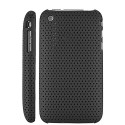 Ventilated Hard Plastic Case Cover for Apple iPhone 3GS 3G Sort