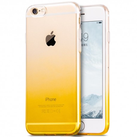 HOCO Black Series Slim Gradient TPU Beskyttelses Cover til iPhone 6S Plus / 6 Plus - Gul