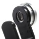 3- i -1 Fisheye Lens & Makro Linse & Bred Vinkel Linse til iPhone Samsung HTC - Sølv