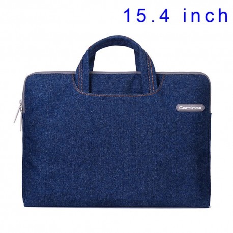 Blå Cartinoe Jean Series Bærbar Taske til MacBook Pro 15.4", Størrelse: 39 x 27cm