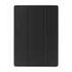 Til iPad Pro 12.9" Tre-Fold Stand Litchi Læder Smart Cover - Sort