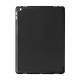 Til iPad Pro 12.9" Tre-Fold Stand Litchi Læder Smart Cover - Sort