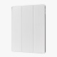Til iPad Pro 12.9" Tre-Fold Stand Litchi Læder Smart Cover - Hvid