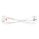 YellowKnife MFi Certificeret IOS7 1M 30pin USB Sync Oplader Round Cord til iPhone 4S 4 iPad 2 3 iPod Touch 3 4 - Hvid