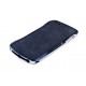 Vogue Læder Skin Guard til iPhone 5 - Blå