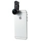 Universal Clip 185 Graders Fisheye Linse til iPhone Samsung HTC LG - Sort