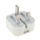 Apple 5W USB Rejseoplader Folding 3-PIN inkl UK til EU Plug Adapte