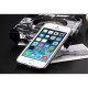 USAMS Light Series Gennemsigtig TPU bagcover til iPhone 6S/6 - Sort