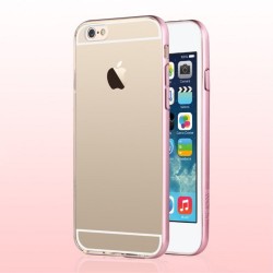 USAMS Light Series Gennemsigtig TPU bagcover til iPhone 6S/6 - Pink