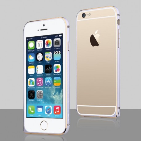 Apple iPhone 6S/6 - USAMS Aluminum Bumper - Sølv
