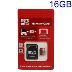 16GB High Speed MicroSD TF Memory Card med SD Adapter