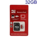 32GB High Speed MicroSD TF Memory Card med SD Adapter