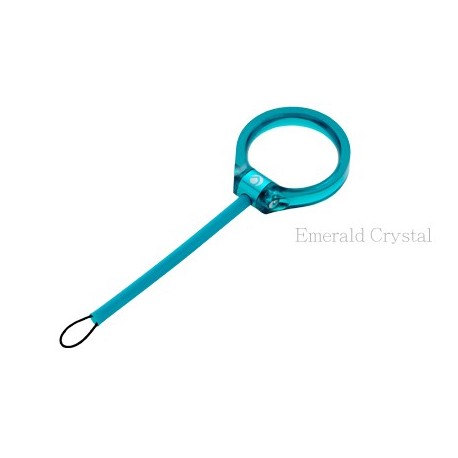 CLEAVE CRYSTAL RING FINGER STRAP-EMERALD CRYSTAL