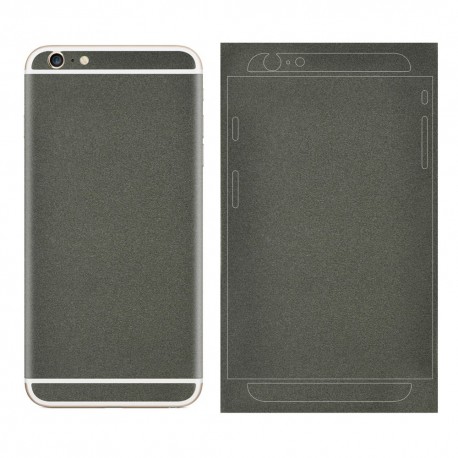 Mat Glitrende Pulver Bag Klistermærke til iPhone 6S/6 - Sort
